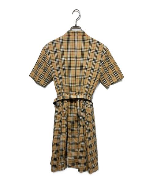 Burberry's（バーバリー）Burberry's (バーバリー) ノヴァチェック半袖ワンピース ベージュ サイズ:7ARの古着・服飾アイテム
