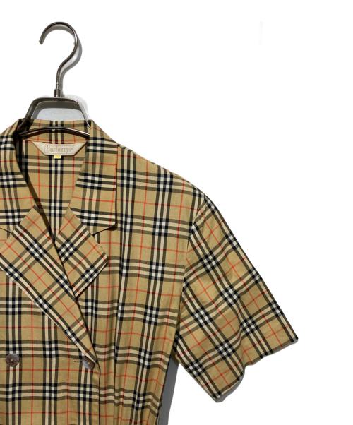 Burberry's（バーバリー）Burberry's (バーバリー) ノヴァチェック半袖ワンピース ベージュ サイズ:7ARの古着・服飾アイテム