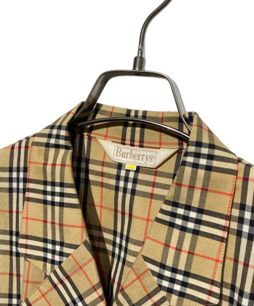 Burberry's（バーバリー）Burberry's (バーバリー) ノヴァチェック半袖ワンピース ベージュ サイズ:7ARの古着・服飾アイテム