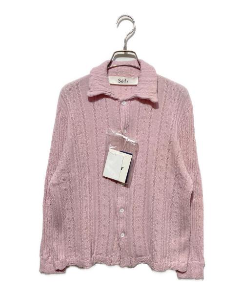 Sefr（セファ）Sefr (セファ) RIKU SHIRT カーディガン ピンク サイズ:XSの古着・服飾アイテム