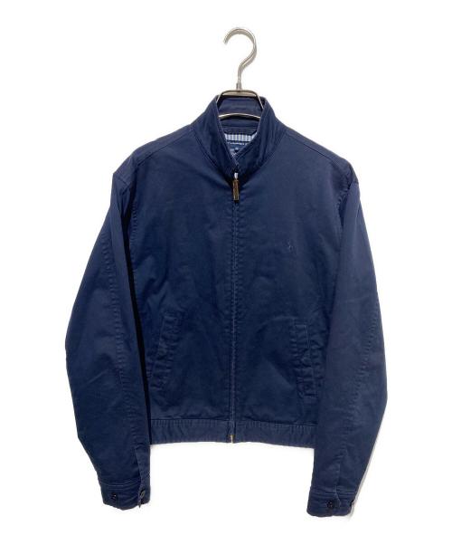 RALPH LAUREN SPORT（ラルフローレン スポーツ）RALPH LAUREN SPORT (ラルフローレン スポーツ) 裏地ストライプスイングトップ ネイビー サイズ:Mの古着・服飾アイテム