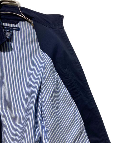 RALPH LAUREN SPORT（ラルフローレン スポーツ）RALPH LAUREN SPORT (ラルフローレン スポーツ) 裏地ストライプスイングトップ ネイビー サイズ:Mの古着・服飾アイテム