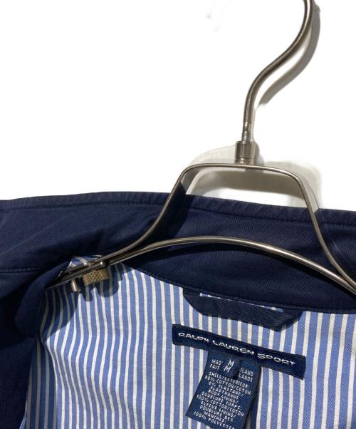 RALPH LAUREN SPORT（ラルフローレン スポーツ）RALPH LAUREN SPORT (ラルフローレン スポーツ) 裏地ストライプスイングトップ ネイビー サイズ:Mの古着・服飾アイテム