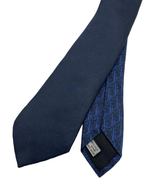 Dior（ディオール）DIOR (ディオール) トロッター柄ナローネクタイ ネイビー サイズ:　の古着・服飾アイテム