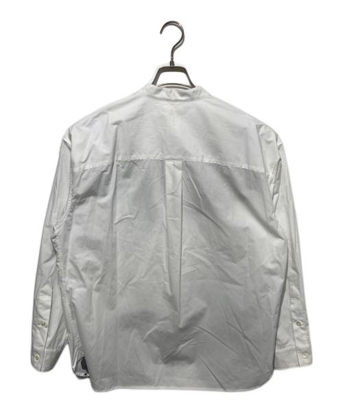 HERALBONY（ヘラルボニー）HERALBONY (ヘラルボニー) バンドカラーシャツ「タイトル不明」 ホワイト サイズ:Lの古着・服飾アイテム