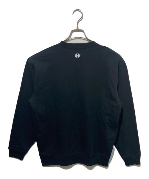 HERALBONY（ヘラルボニー）HERALBONY (ヘラルボニー) レギュラーフィットクループルオーバー「みつけて」 ブラック サイズ:Lの古着・服飾アイテム