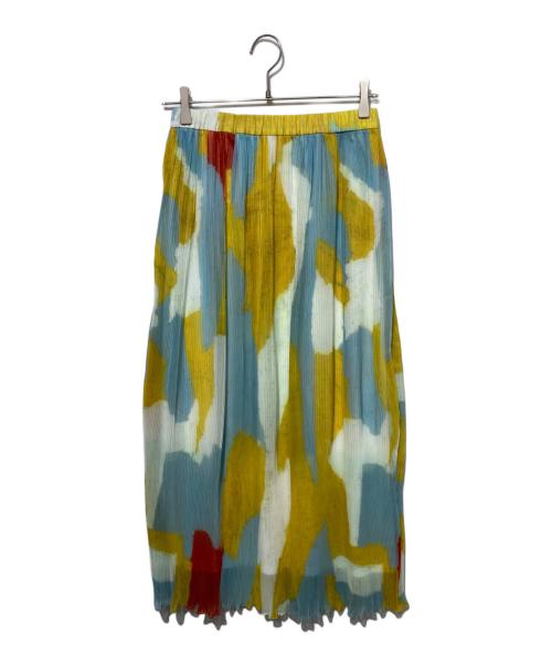 HERALBONY（ヘラルボニー）HERALBONY (ヘラルボニー) レイヤードプリーツスカート「リクレーマー」 マルチカラー サイズ:Mの古着・服飾アイテム