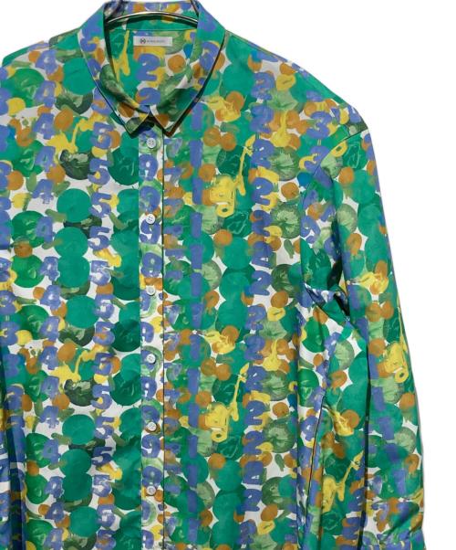 HERALBONY（ヘラルボニー）HERALBONY (ヘラルボニー) シャツワンピース「タイトル不明」 グリーン サイズ:Fの古着・服飾アイテム