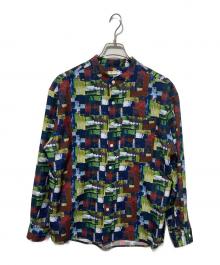 HERALBONY（ヘラルボニー）の古着「バンドカラーシャツ「My world」」｜マルチカラー