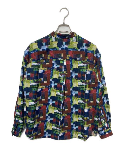 HERALBONY（ヘラルボニー）HERALBONY (ヘラルボニー) バンドカラーシャツ「My world」 マルチカラー サイズ:Mの古着・服飾アイテム