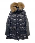 BURBERRY BLUE LABELバーバリー ブルー レーベル）の古着「ファー付ダウンコート」｜ブラック