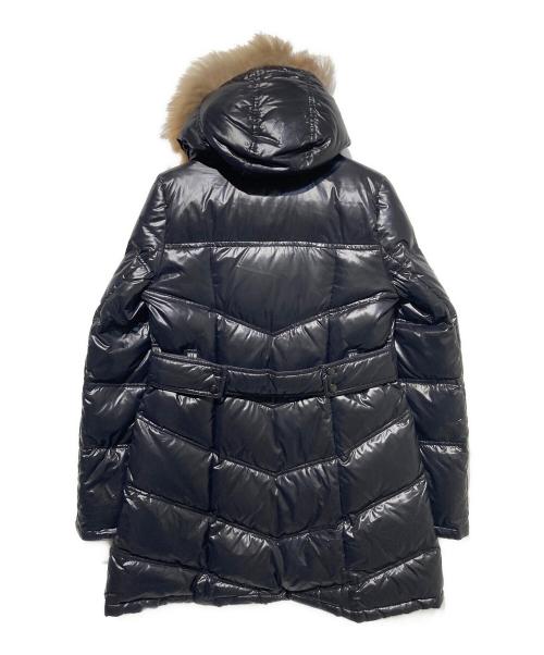 BURBERRY BLUE LABEL（バーバリー ブルー レーベル）BURBERRY BLUE LABEL (バーバリー ブルー レーベル) ファー付ダウンコート ブラック サイズ:38の古着・服飾アイテム