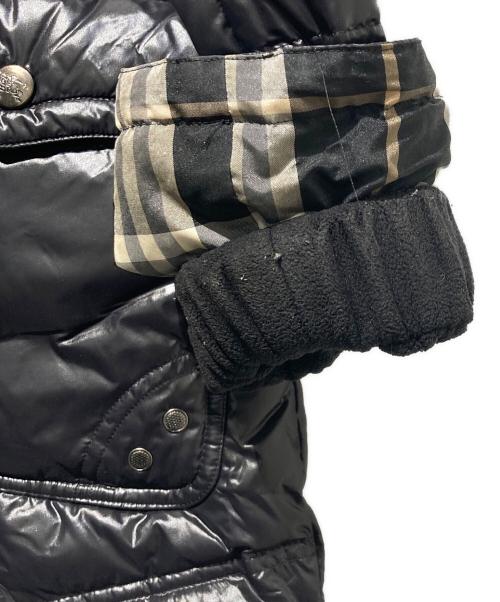 BURBERRY BLUE LABEL（バーバリー ブルー レーベル）BURBERRY BLUE LABEL (バーバリー ブルー レーベル) ファー付ダウンコート ブラック サイズ:38の古着・服飾アイテム