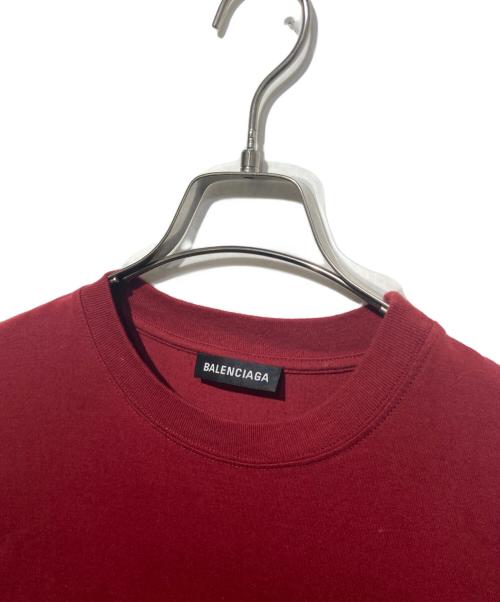 BALENCIAGA（バレンシアガ）BALENCIAGA (バレンシアガ) 半袖Tシャツ レッド サイズ:Mの古着・服飾アイテム