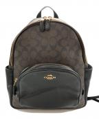 COACHコーチ）の古着「レザーリュック」｜ブラウン