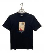 stussyステューシー）の古着「プリントTシャツ」｜ブラック