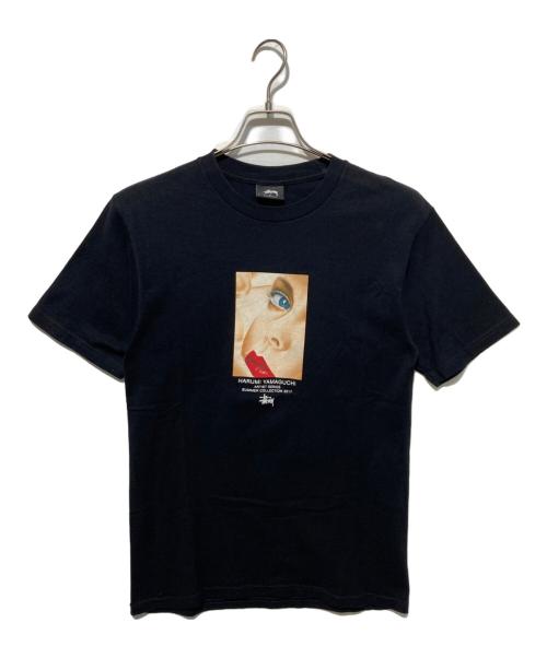 stussy（ステューシー）stussy (ステューシー) プリントTシャツ ブラック サイズ:Sの古着・服飾アイテム