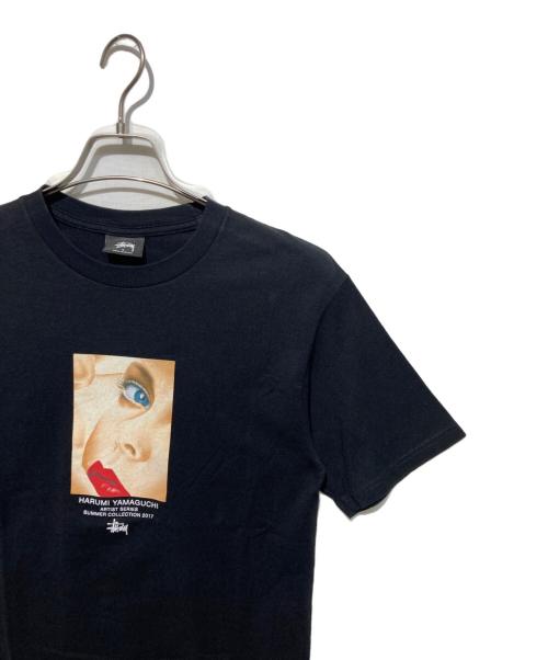 stussy（ステューシー）stussy (ステューシー) プリントTシャツ ブラック サイズ:Sの古着・服飾アイテム