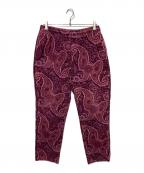 stussyステューシー）の古着「ペイズリー柄コーデュロイパンツ」｜ピンク