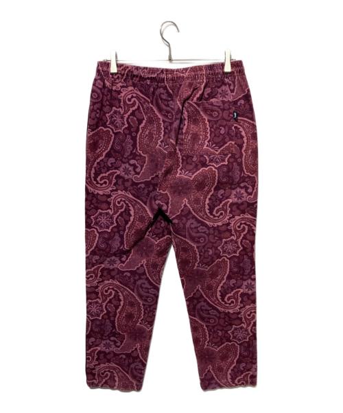 stussy（ステューシー）stussy (ステューシー) ペイズリー柄コーデュロイパンツ ピンク サイズ:Mの古着・服飾アイテム