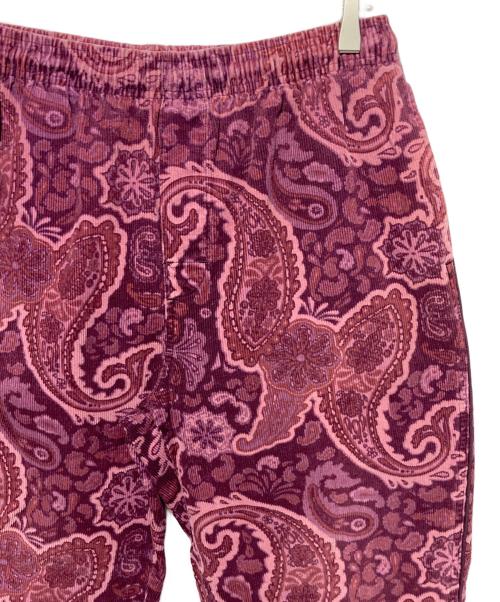 stussy（ステューシー）stussy (ステューシー) ペイズリー柄コーデュロイパンツ ピンク サイズ:Mの古着・服飾アイテム