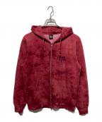 stussyステューシー）の古着「ジップパーカー」｜レッド