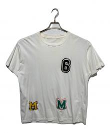MM6 Maison Margiela（エムエムシックスメゾンマルジェラ）の古着「ワッペンクルーネックTシャツ」｜ホワイト