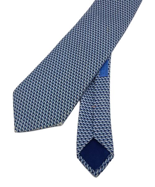 HERMES（エルメス）HERMES (エルメス) シルクネクタイ ネイビー サイズ:　の古着・服飾アイテム