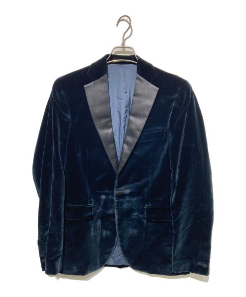 Acne（アクネ）Acne (アクネ) ベロアテーラードジャケット ネイビー サイズ:48の古着・服飾アイテム