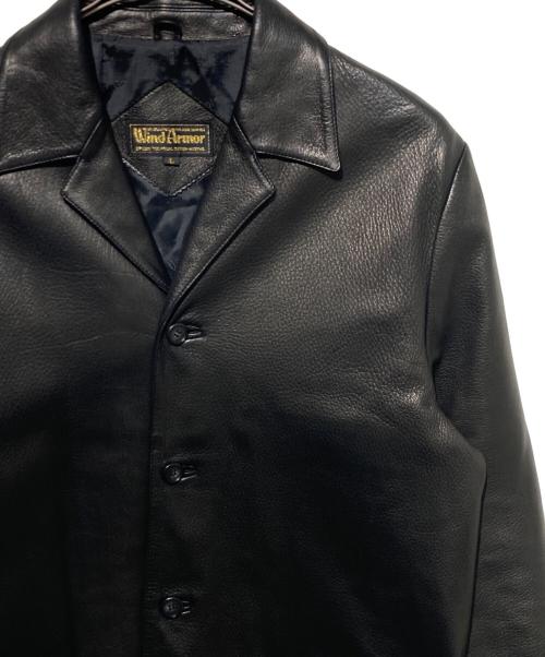 Wind Armor（ウィンドアーマー）Wind Armor (ウィンドアーマー) ディアスキンレザージャケット ブラック サイズ:Lの古着・服飾アイテム