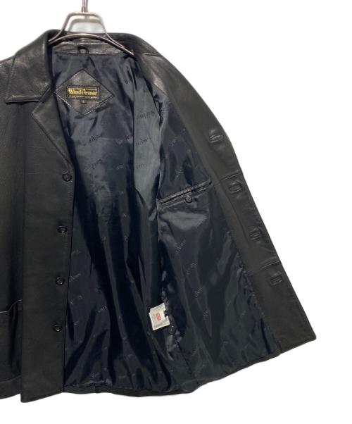 Wind Armor（ウィンドアーマー）Wind Armor (ウィンドアーマー) ディアスキンレザージャケット ブラック サイズ:Lの古着・服飾アイテム