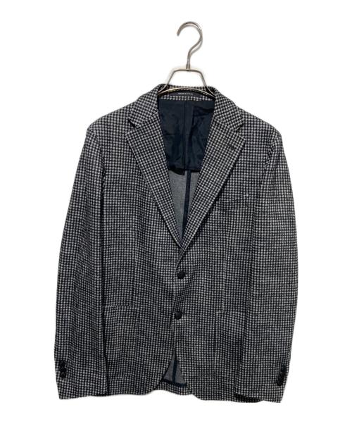 TAGLIATORE（タリアトーレ）TAGLIATORE (タリアトーレ) MONTECARLO テーラードジャケット グレー×ブラック サイズ:48/Rの古着・服飾アイテム