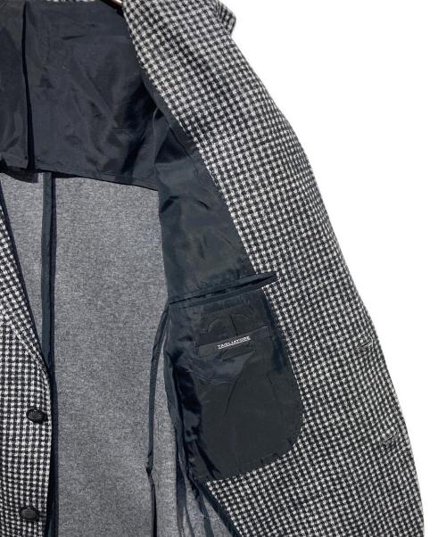 TAGLIATORE（タリアトーレ）TAGLIATORE (タリアトーレ) MONTECARLO テーラードジャケット グレー×ブラック サイズ:48/Rの古着・服飾アイテム