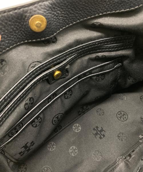 TORY BURCH（トリーバーチ）TORY BURCH (トリーバーチ) レザーハンドバッグ ブラックの古着・服飾アイテム