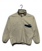 Patagoniaパタゴニア）の古着「シンチラスナップTプルオーバー」｜グリーン×アイボリー