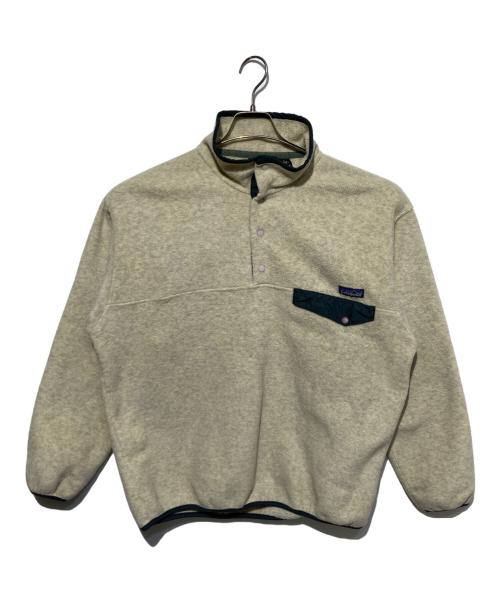 Patagonia（パタゴニア）Patagonia (パタゴニア) シンチラスナップTプルオーバー グリーン×アイボリー サイズ:Lの古着・服飾アイテム