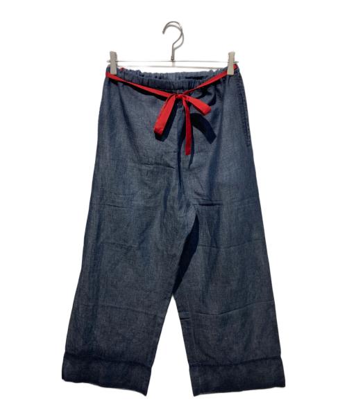 PRADA SPORTS（プラダスポーツ）PRADA SPORTS (プラダスポーツ) リネンブレンドワイドパンツ インディゴ サイズ:52の古着・服飾アイテム