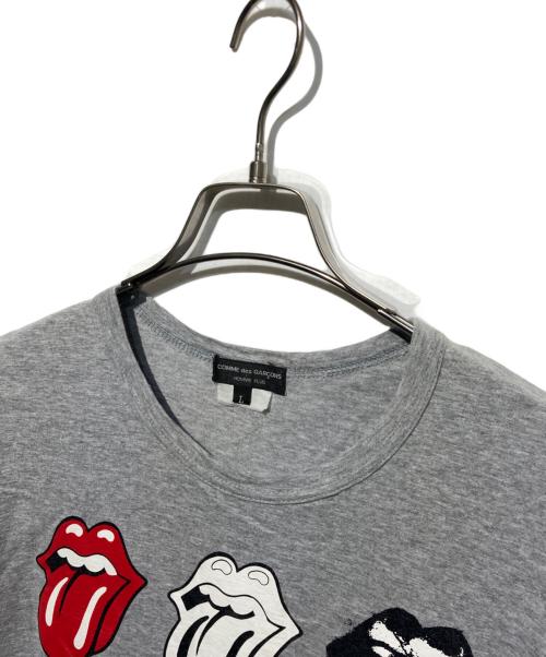 COMME des GARCONS HOMME PLUS（コムデギャルソンオムプリュス）COMME des GARCONS HOMME PLUS (コムデギャルソンオムプリュス) プリントTシャツ グレー サイズ:Lの古着・服飾アイテム