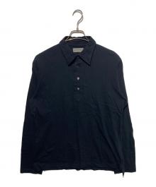 Yohji Yamamoto pour homme（ヨウジヤマモト プールオム）の古着「プルオーバーシャツ」｜ブラック