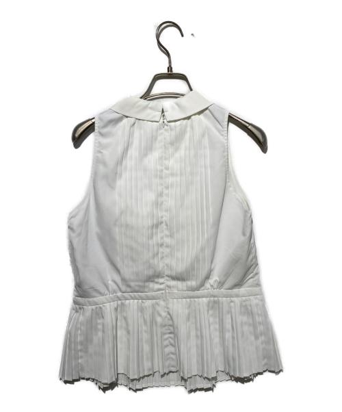HER LIP TO（ハーリップトゥ）Her lip to (ハーリップトゥ) Manon Pleated Peplum Top ホワイト サイズ:Mの古着・服飾アイテム