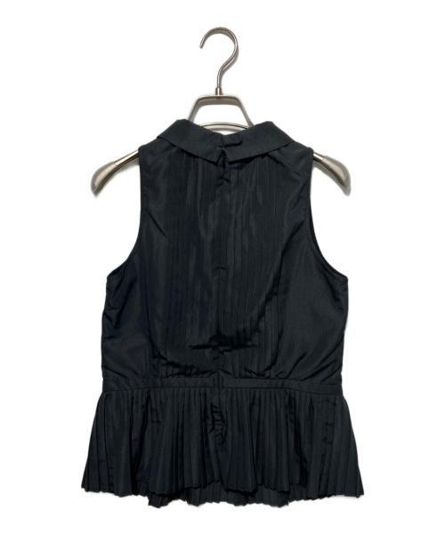 HER LIP TO（ハーリップトゥ）Her lip to (ハーリップトゥ) Manon Pleated Peplum Top ブラック サイズ:Sの古着・服飾アイテム