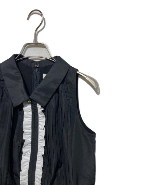 HER LIP TO（ハーリップトゥ）Her lip to (ハーリップトゥ) Manon Pleated Peplum Top ブラック サイズ:Sの古着・服飾アイテム