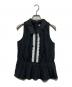 Her lip to（ハーリップトゥ）の古着「Manon Pleated Peplum Top」｜ブラック