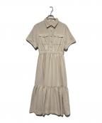 HER LIP TOハーリップトゥ）の古着「Noble Shirt Dress」｜ベージュ