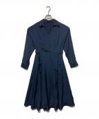 La TOTALITEラ ト―タリテ）の古着「カシュクールシャツワンピース」｜ネイビー