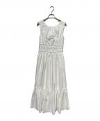 HER LIP TOハーリップトゥ）の古着「Riviera Double Bow Dress」｜ホワイト