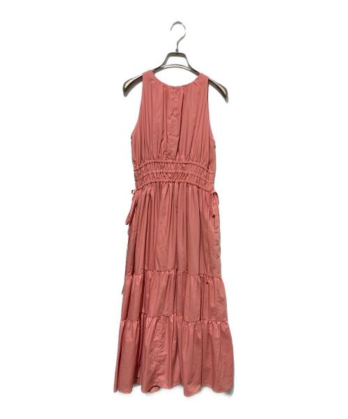 HER LIP TO（ハーリップトゥ）Her lip to (ハーリップトゥ) Riviera Bow Tiered Long Dress ピンク サイズ:Mの古着・服飾アイテム