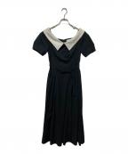 HER LIP TOハーリップトゥ）の古着「Coralie Belted Dress」｜ブラック