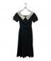 Her lip to（ハーリップトゥ）の古着「Coralie Belted Dress」｜ブラック