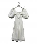 HER LIP TOハーリップトゥ）の古着「Papillon Stripe Shirt Dress」｜ホワイト